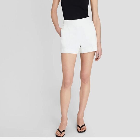 NWT Club Monaco Textured High-Rise Short-GG4 - Picture 1 of 6